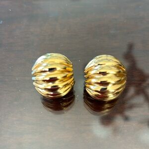 Vintage Gold Napier Clip-on Earrings